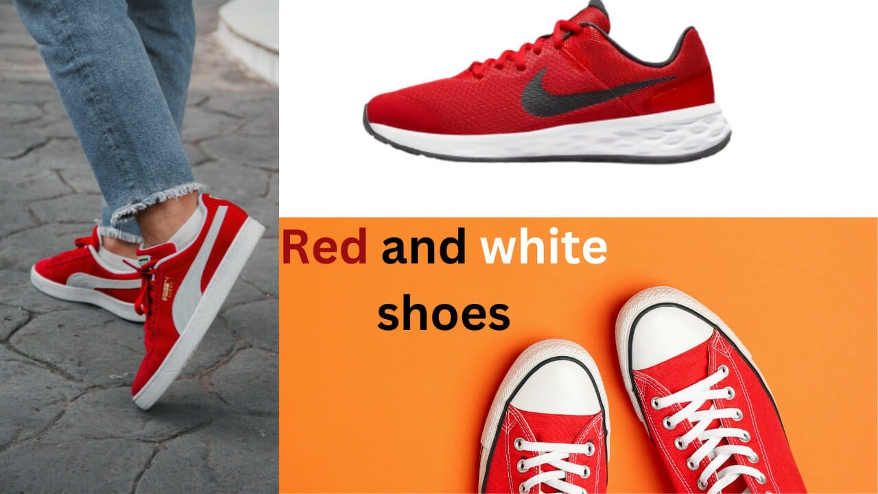 Red and White Shoes