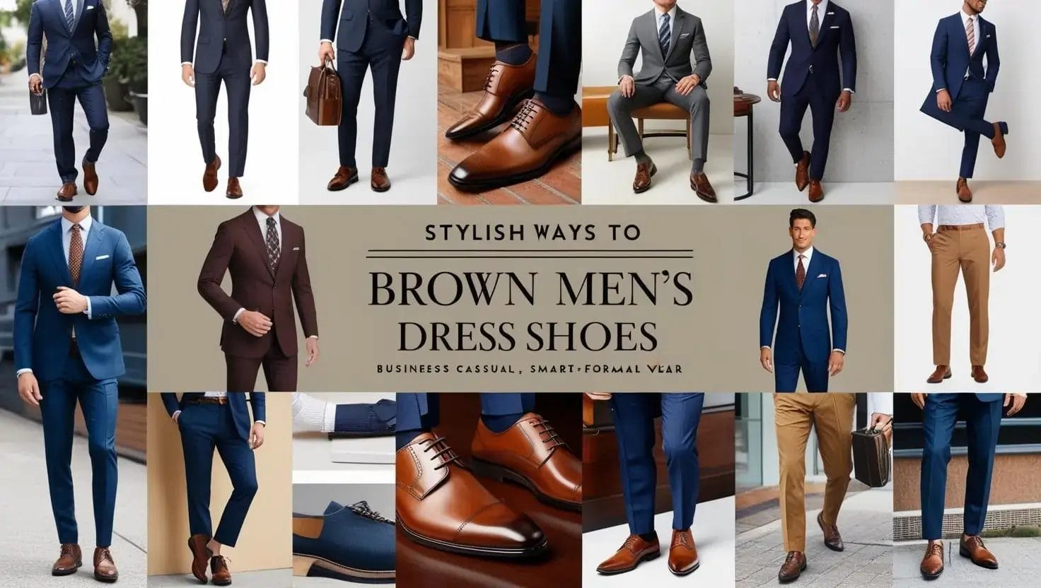 How to Style Brown Dress Shoes Men