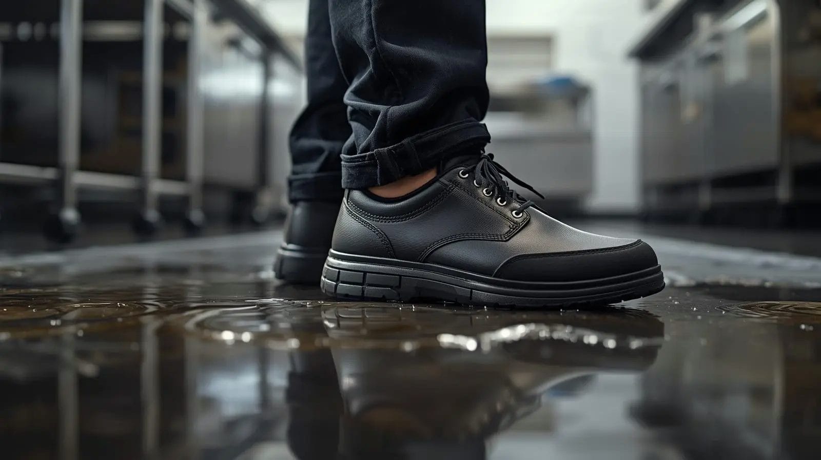 Black Non Slip Shoes