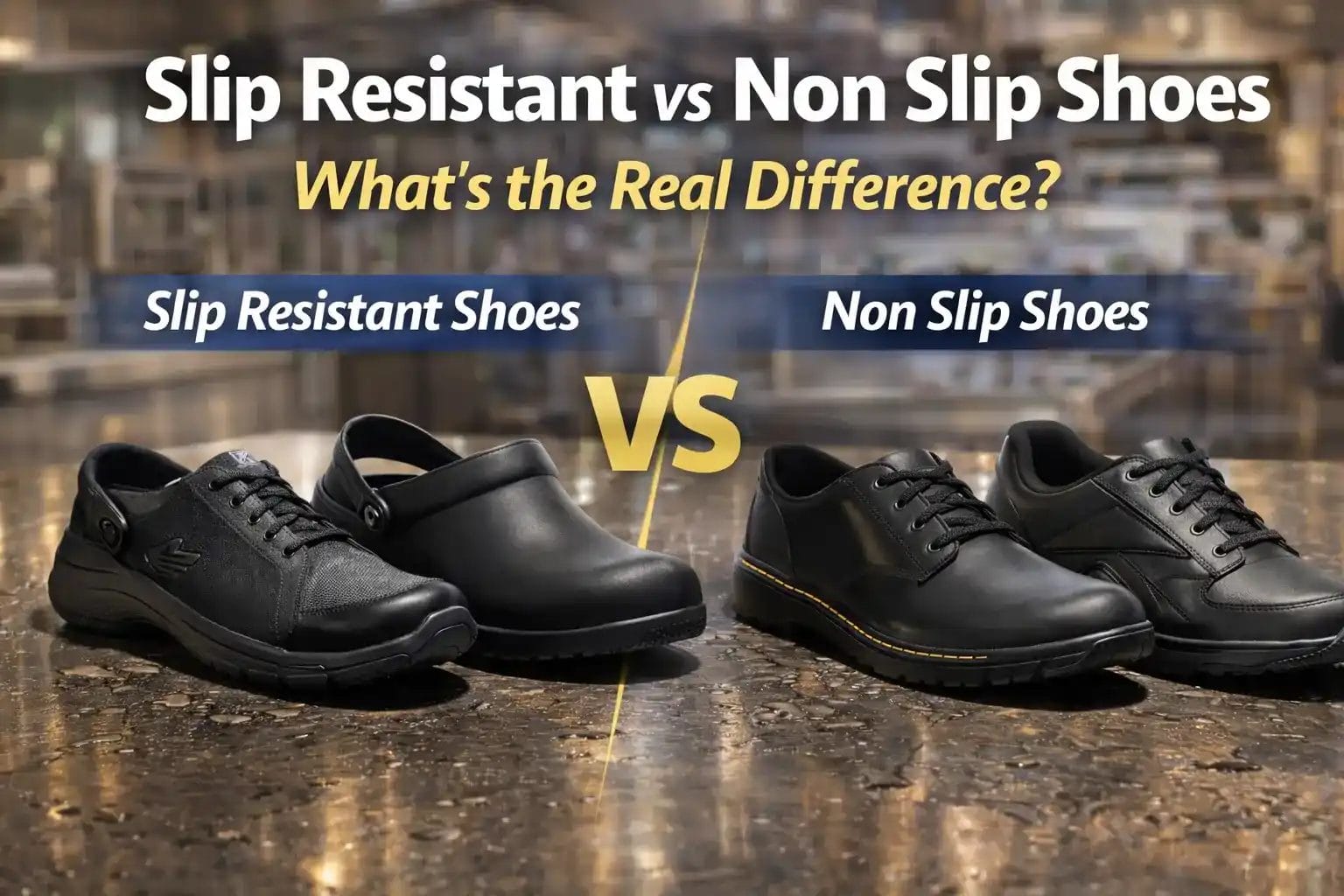 Slip Resistant vs Non Slip Shoes