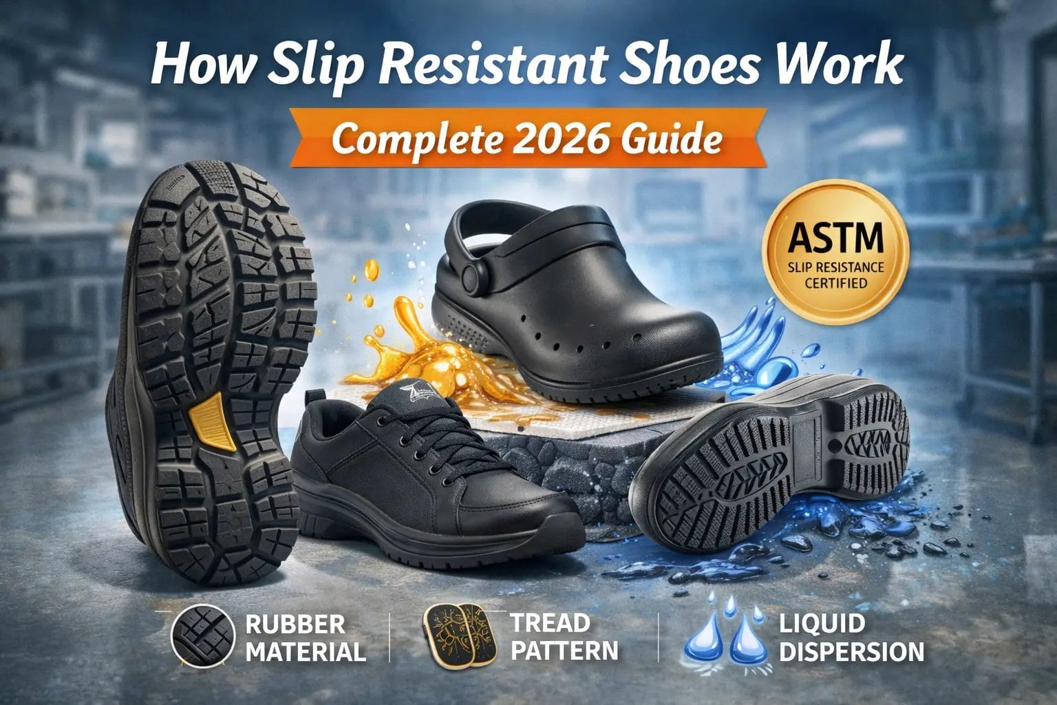 how slip resistant shoes work